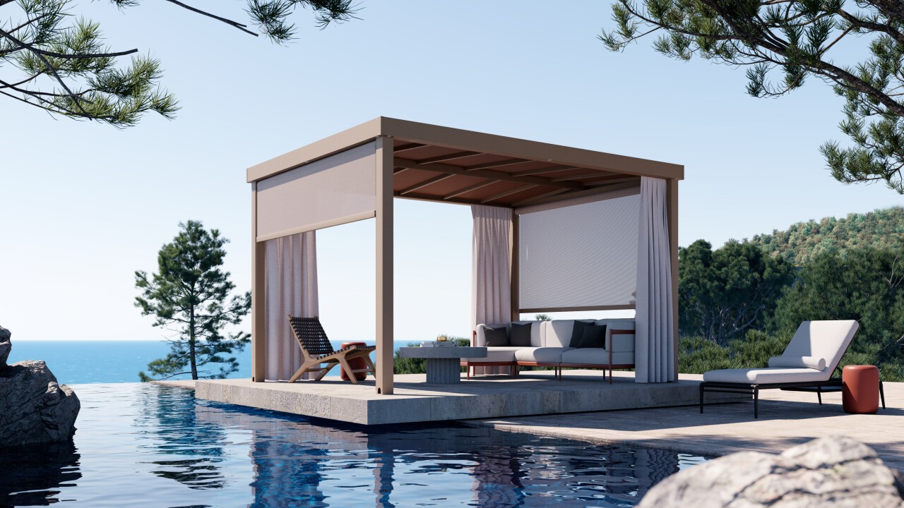 Lumi Pavillon von Unosider bei Softub Schweiz 