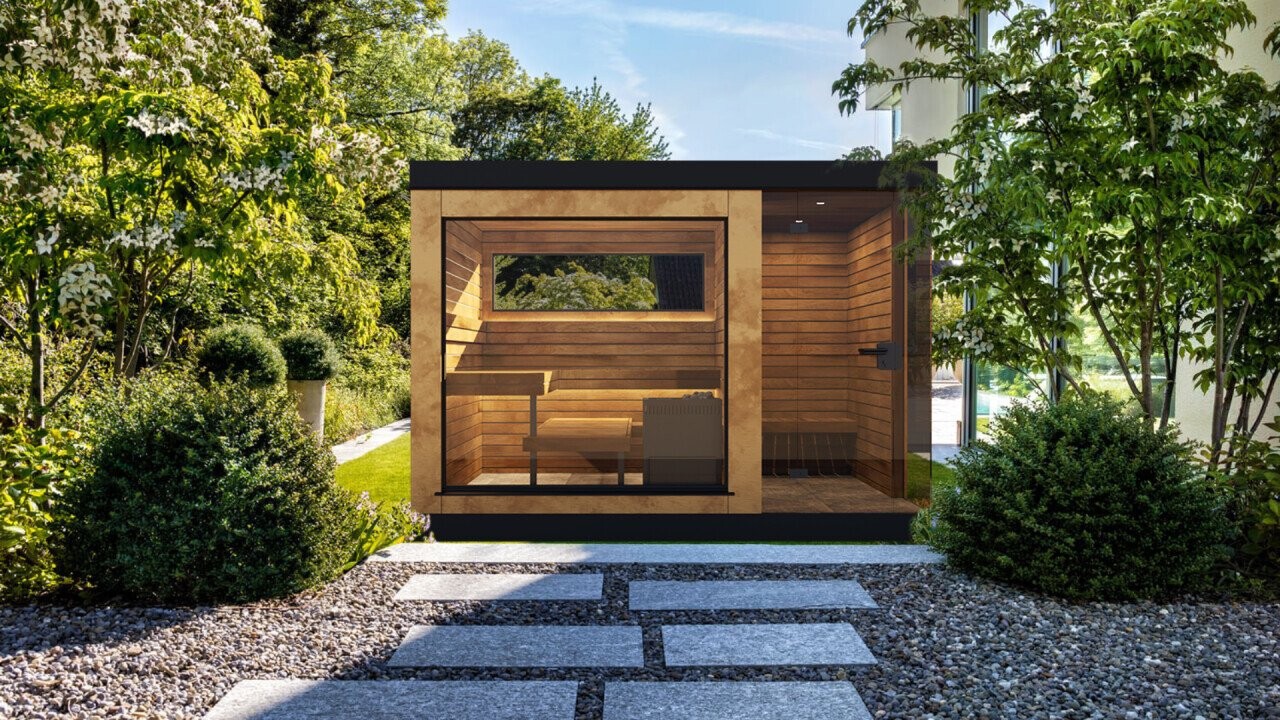 Nido Outdoor Ottone is a one-off piece celebrating 50 years of Küng Wellness