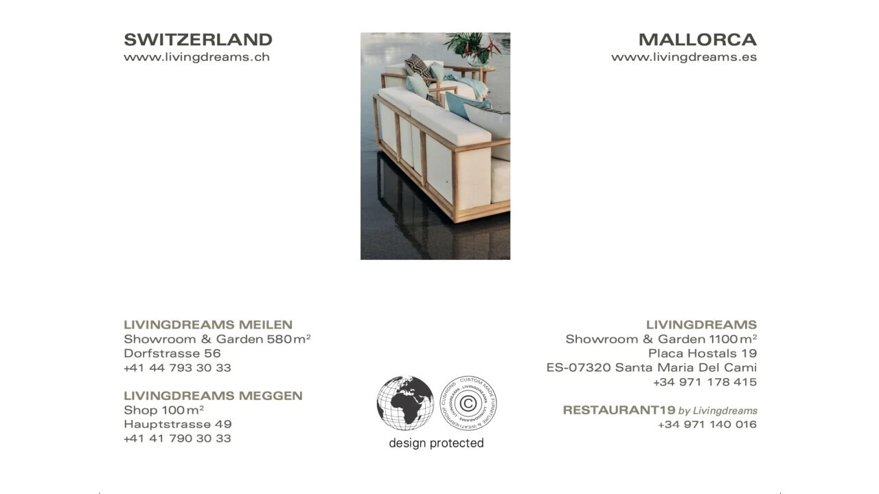 Teak Madagascar Lounge for In & Outdoor, will be shown for the first time at Giardina 2023