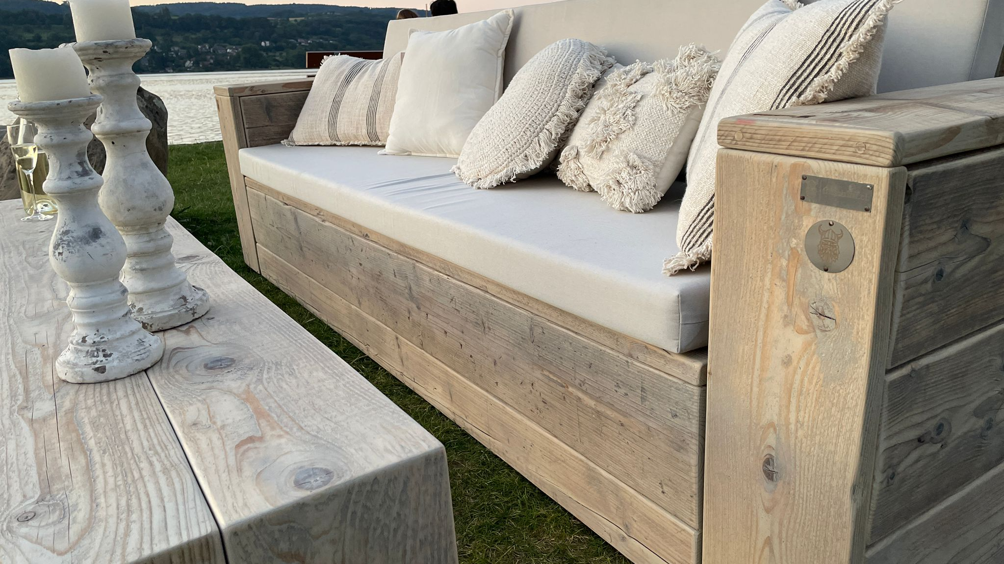 Lounge - handmade from construction timber