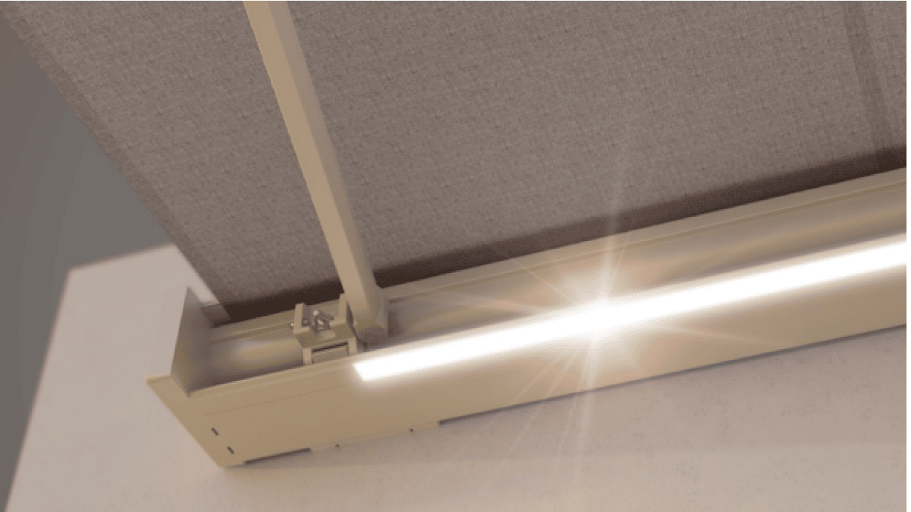 ntegrierte LED-Beleuchtung im Kasten