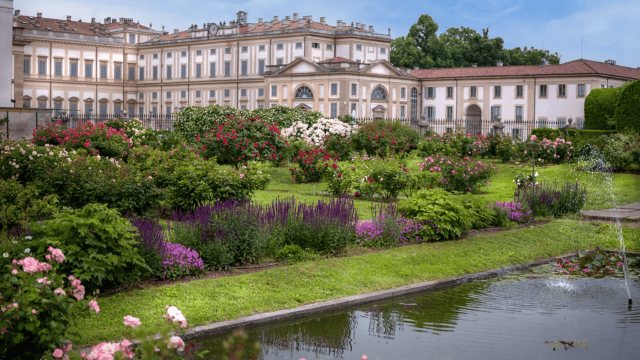 The famous Niso Fumagalli rose garden in Monza