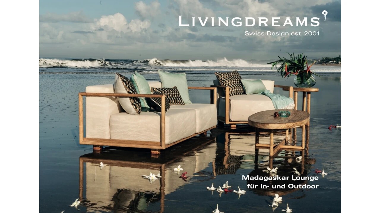 Teak Madagascar Lounge for In & Outdoor, will be shown for the first time at Giardina 2023