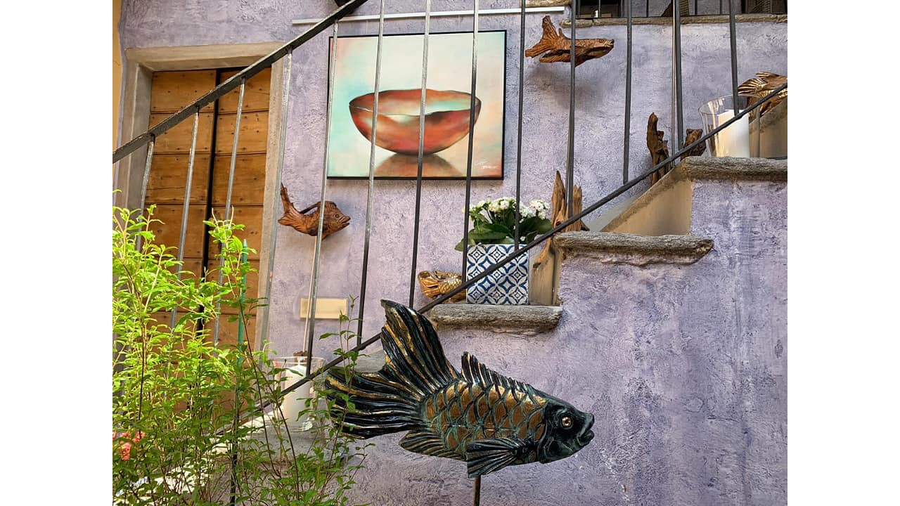 Innenhof in einem Hotel in Italien